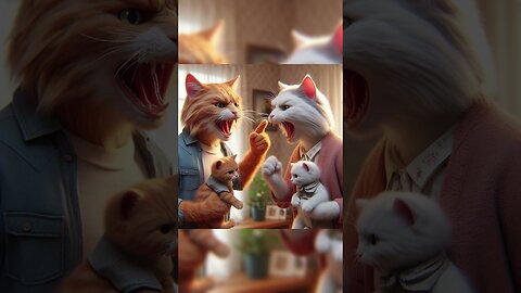 The endless struggle of a feline couple...💔 | Cat Story 🐱