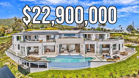 $22,900,000 Malibu Ocean-view Estate | Mansion Tour