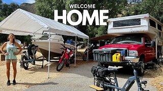 Our Truck Camper Living Full Time Setup | RV Life in California