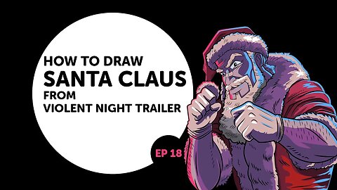 How to Draw Santa Claus | from Violent Night Trailer ep18