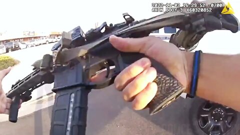 Bodycam Shows Phoenix Officers Shooting Suspect Armed With a Gun at a Strip Mall Parking Lot