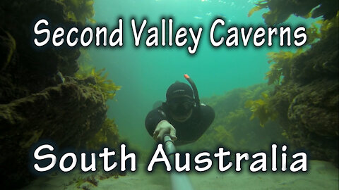 Freediving Second Valley Caverns, South Australia