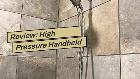 Review: High Pressure Handheld Shower Head, 6 Spray Settings Shower Head with Handheld, 4.3 Inc...