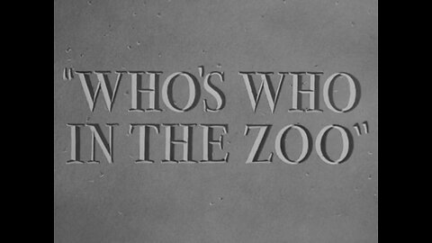 1942, 2-14, Looney Tunes, Who’s who in the Zoo
