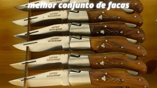 Conjunto de facas de aço inoxidável - 6 peças