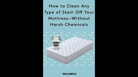 How To Clean a Stained Mattress