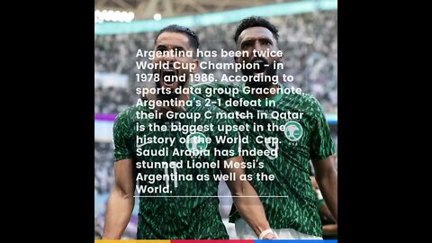 Saudi Arabia celebrates victory over Argentina in World Cup 2022