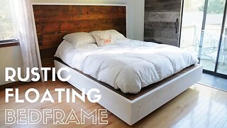 DIY Rustic Floating Bed Build