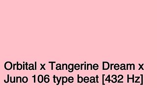 Orbital x Tangerine Dream x Juno 106 type beat