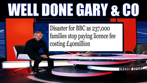 240,000 Families Have Defunded The BBC In 12 Months 🤣 Is Gary Driving People Away?