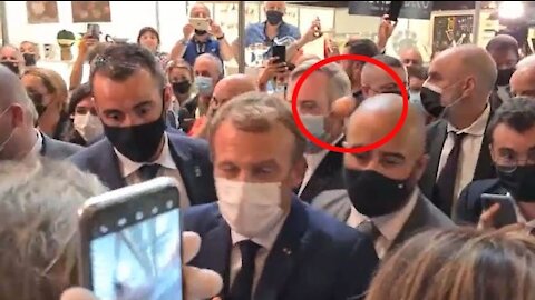 French President Emmanuel Macron Hit In The Head With An Egg By Protester