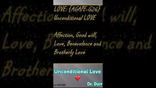UNCONDITIONAL LOVE...