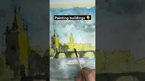 Tips for Painting Buildings and Shadows with Watercolour