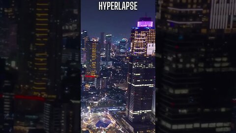 Hyperlapse Jakarta city at night