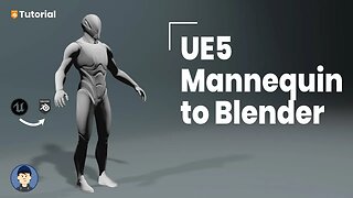 How to export the UE5 mannequin into Blender [3.5] for scale reference | 3D Modeling