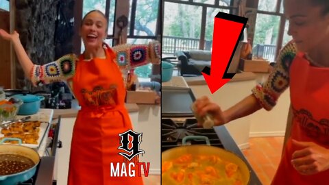 Paula Patton Seasons Her Fried Chicken In The Pan & The Internet Goes Crazy! 😱