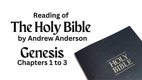 Holy Bible NIV Genesis Chapters 1 to 3