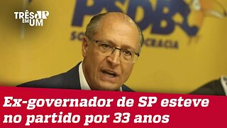 Alckmin anuncia desfiliação do PSDB