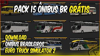 PACK 15 ÔNIBUS BRASILEIROS GRÁTIS PARA EURO TRUCK SIMULATOR 2