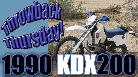Throwback Thursday: My 1990 White/Blue KDX200