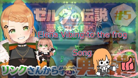 [The Legend of Zelda Link's Awakening] Vtuber Elena Yunagi vibing to the frog song