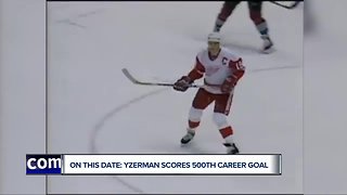 On this date in history: Steve Yzerman scores 500th career goal
