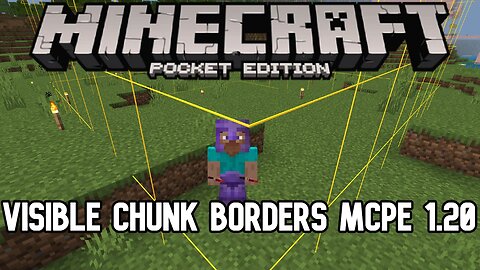 MCPE ONLY - Making CHUNK BORDERS Visible - 1 EASY Way Minecraft Bedrock 1.20