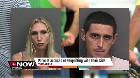 Parents arrested after being accused of shoplifting Walmart with their kids