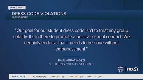 Dress code violations at Jacksonville School leaves questions about local Lee County Schools