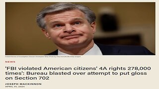 FBI Using FISA to Violate Americans 4th Amend Rights