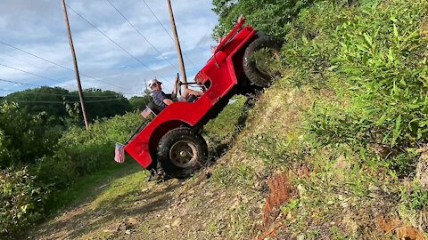 Vintage 1949 Willys CJ3A offroad