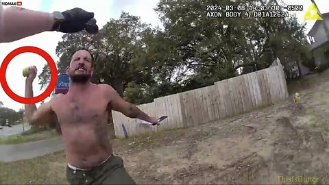 TALLAHASSEE COP COMES FACE TO FACE WITH A LUNATIC, LOSES HIS GUN DURING SCUFFLE & GETS SHOT WITH IT