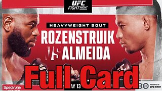 UFC on ABC 4 Rozenstruik Vs Almeida Full Card Prediction And More