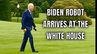 ROBOT PRESIDENT BIDEN MALFUNCTIONS, Ignoring Shouts from Reporters, walks right past them