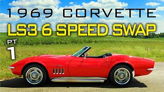 Chevrolet C3 Corvette LS Swap 6 Speed Manual Transmission Swap at V8 Speed and Resto Shop Part 1