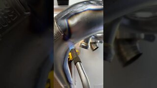 TWO STROKE PIPE TRANSFORMATION 🤯#shorts