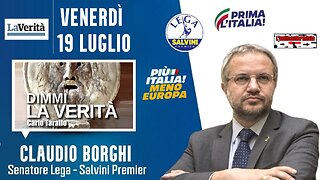 🔴 Sen. Claudio Borghi a "Dimmi la Verità": il bis della Von der Leyen e il "no" di Giorgia Meloni.