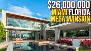 Touring $26,000,000 Miami Florida Mega Mansion