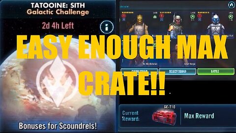 FINALLY!! An EASY (enough) GC!! | Galactic Challenge Tatooine: Sith Walkthrough