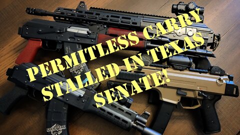 Texas Constitutional Carry STALLED!