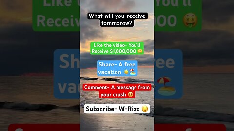What will you receive tomorrow? #fypシ #fyp #important #trending #trend #viral #shortsfeed