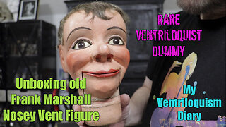 Frank Marshall Rare Unique Old Nosey Ventriloquist Figure Unboxing