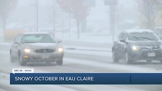 Snowy October in Eau Claire