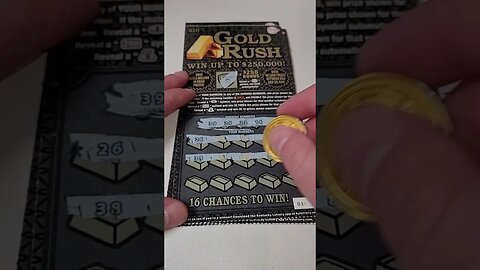 $10 Gold Rush Lottery Ticket Test! #lottery