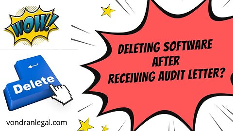 BSA and Autodesk software audits FAQ deleting software