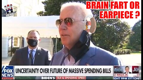Brain Fart Or Earpiece ? Joe Biden Loses Himself In Thought At Presser