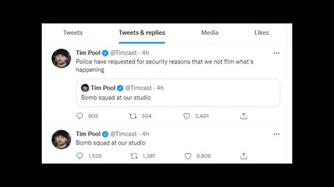 Tim Pool SWATTED With Bomb Threat #Shorts