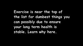 I teach you why exercise (aka your job) is killing you and how to reverse arthritic wear on the body