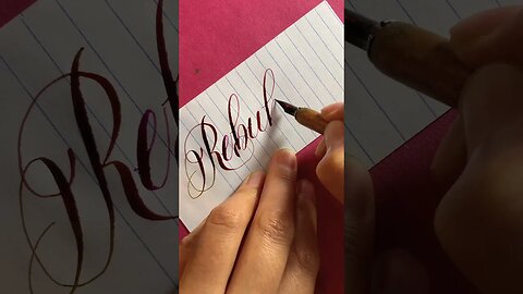 Calligraphy Word: Rebuking #handwriting #calligraphy