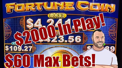 Fortune Coin Slot Machine. $60 Max Bet Jackpot Hand Pay! Potawatomi Casino!